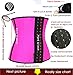 OCCUPY Women's Slim Waist Trainer latex Sport Cincher Body Shapewear Underbust Corset Pink X-Large
