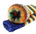 Kids Wool Socks Toddlers Girls Boy Thermal Thick Boot Warm Winter Children Crew Socks 6 Pairs(5 Pairs Stripe,6-10 Years)