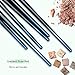 10 pcs Professional Eye Makeup Brushes Kit with a Portable Cosmetic Bag - HEDILINA Makeup Brushes Set, Blending Eyeshadow Eyebrow Concealer Smudge Lip Brushes (Sapphire Blue)