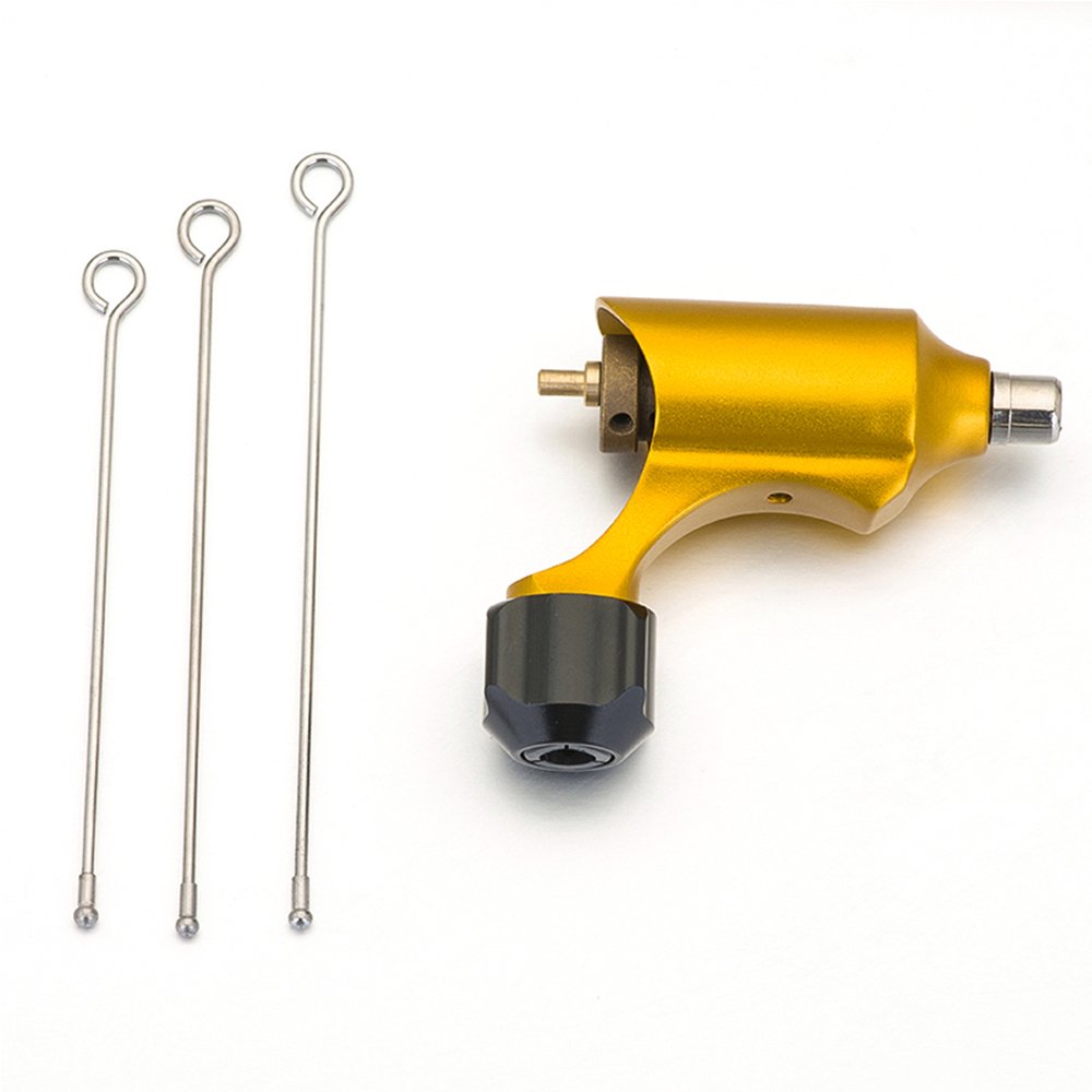 HoriKing Profession CNC Carved Rotary Tattoo Machines Aircraft Aluminum Tattoo Gun Coreless Motor Liner Shader with Drive Bar Supply