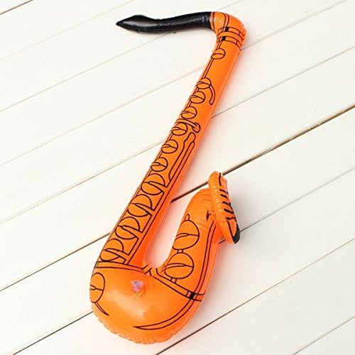 SOUND HOUSE 102 Inflatable Saxophone Silver Jazz Instrument Costume Party Decoration