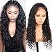 Human Hair Wigs for Black Women Sunwell Brazilian Human Hair Lace Wigs with Baby Hair Water Wave 130% Density Natural Color