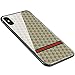 iPhone X Case, iPhone 10 Case, Weiduka TPU + Crystal Steel Tempering Glass Case, Mirror Glass Floral Pattern Painted Bumper Smooth Protective Phone Cover for iPhone X / 10 (Lattice Light)