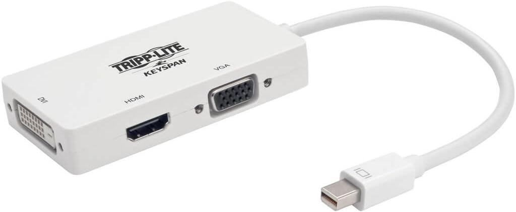 Tripp Lite Keyspan Mini DisplayPort to VGA/DVI/HDMI, White