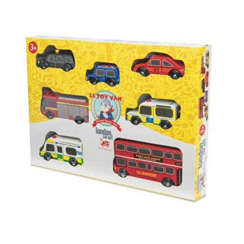 Le Toy Van – Kultiges Spielset mit Holzautos im London-Design – 7-teiliges Set | Fahrzeug-Rollenspiel für Jungen – Geeignet für Kinder ab 3 Jahren – Bild 5