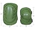 Bargain Crusader Military Tactical Knee Pad Elbow Pad Set Airsoft Knee Elbow Protective Pads Combat Paintball Skate Outdoor Sports Safety Guard Gear (Military Green)
