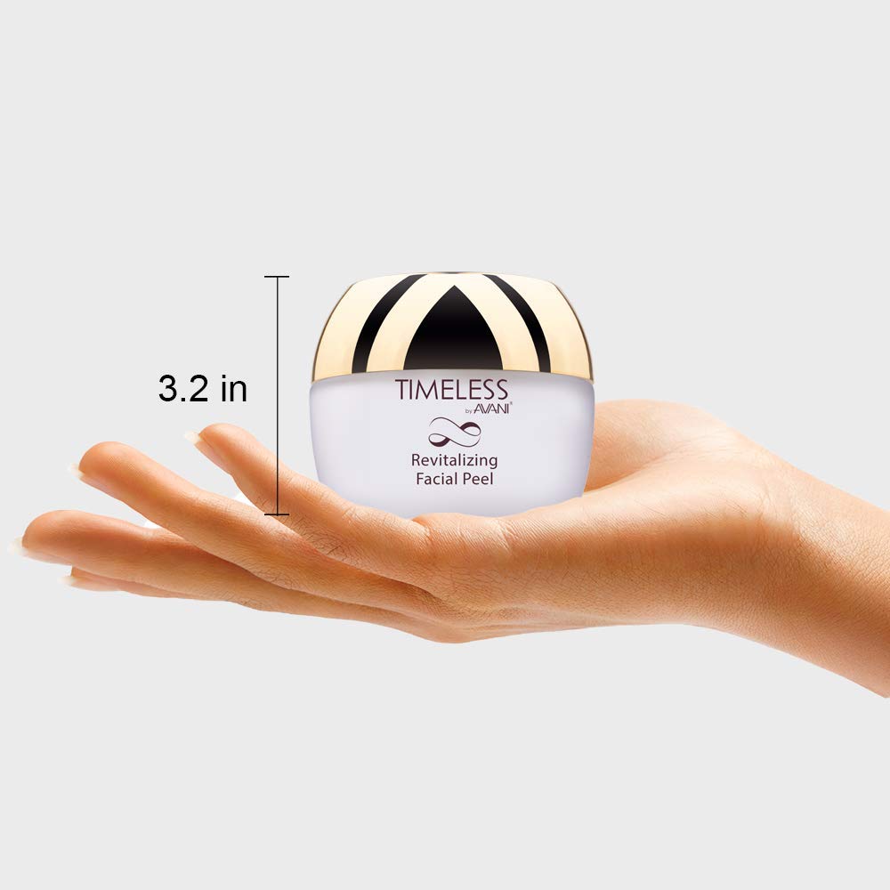 Timeless by AVANI Revitalizing Facial Peel | Enriched with Natural Plant Extracts and Vitamins E & C | Removes Dead Skin Cells, Excess Oil, Dirt, All Other Impurities - 1.7 fl. oz.: Beauty