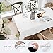 Wimaha White Rectangular Tablecloth for Rectangle Table, 100% Polyester, Machine Washable Fast Dry, Ideal for Kitchen Party Picnic Wedding Holiday, 52 x 70