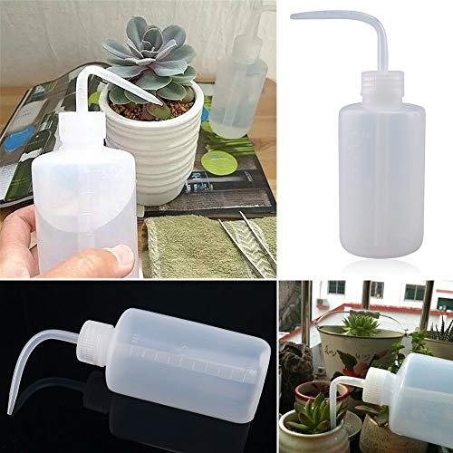Wash Bottle Safe Economy LDPE Lab Bottles 250ml/8.45oz Plastic Squeeze Bottle Medical Label Tattoo with Narrow Mouth, 2 Pack