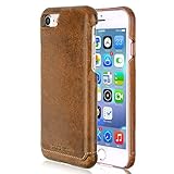 Pierre Cardin iPhone 8 Leather Case / iPhone 7 Case Protective Slim fit Snap On Hard Back Cover for iPhone 8 / iPhone 7 Brown