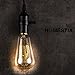 Homesita ST64 110V Vintage Antique Edison Style Incandescent Clear Glass Light Lamp Bulb Dimmable(6 pack)