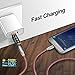 Fasgear Micro USB 2.0 Cables 3 Pack 10 ft 2.4A Fast Charging Braided Micro-B 2.0 Charger Cord Compatible for Android Phone/PS4 Controller/Samsung Galaxy S7 Note 5/Kindle/Fire TV Stick (Red,Blue,Pink)