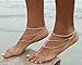 Bienvenu 2pcs Crystal Anklets for Beach Barefoot Sandals Wedding Vacation,Silver