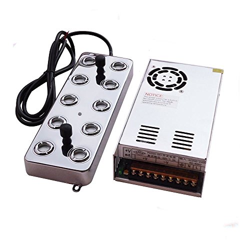 10 Head Ultrasonic Mist Maker Fogger Humidifier +Transformer CE 5kg/h