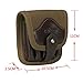 TOURBON Canvas and Leather Rifle Cartridge Holder Ammo Wallet for 5 Shells 308 -Grey