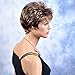 QianBaiHui Short Straight Hair Bob Wigs for White Women - Blonde Heat Resistant Synthetic Hair Women Wigs with Free Wig Cap (mix color 2)