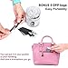 Ohuhu 200PCS Disposable Lip Brushes Lipstick Gloss Cotton Wands Applicator, Bonus 5 OPP Travel Bags