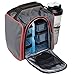 Healthy Packers Insulated Lunch Bag | 10-Piece Set | Portable Hot Cold Meal Prep Adult Lunch Box with Portion Control Food Storage Containers + Ice Pack, Pill Box, Protein Shaker Bottle
