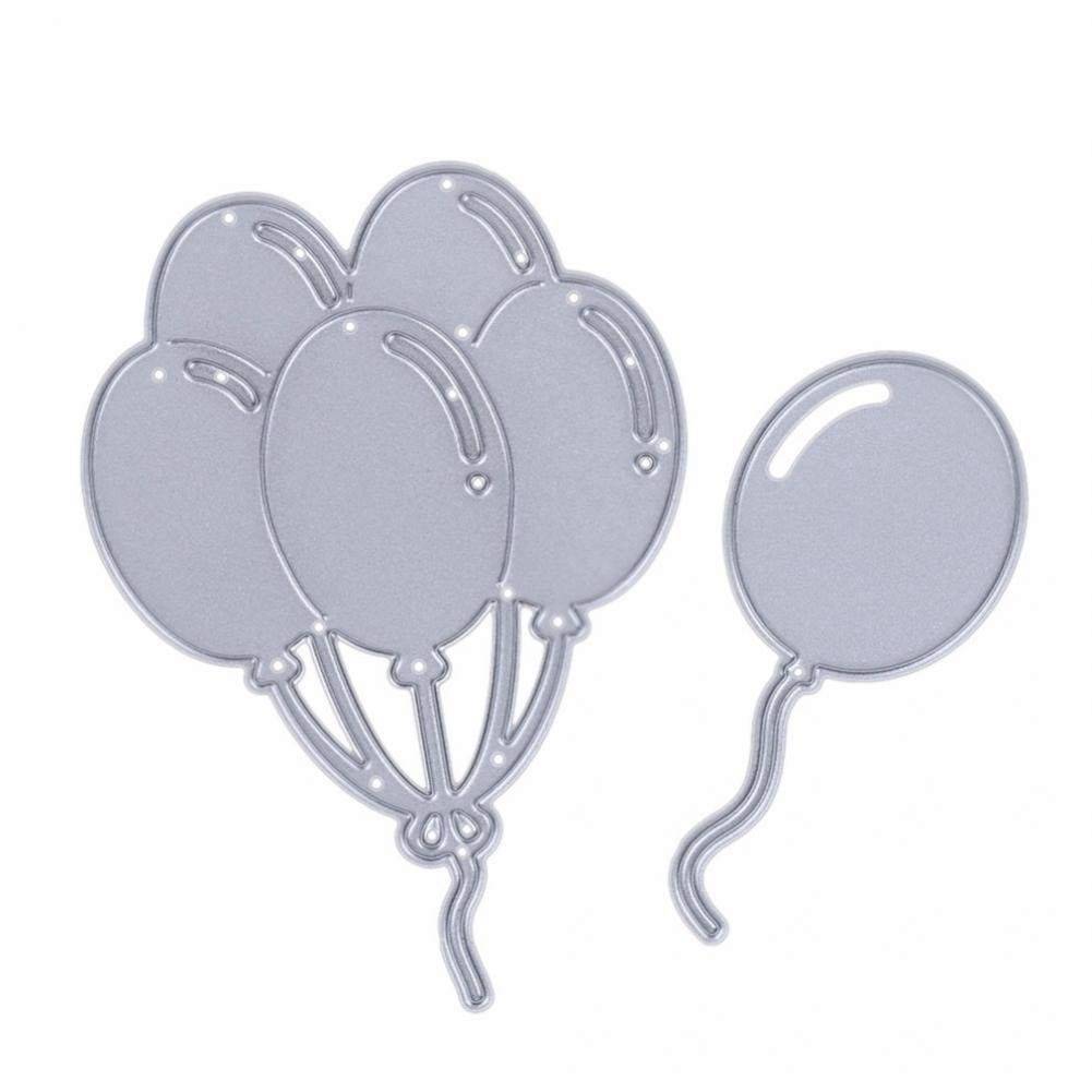 Casecover Balloons Cutting Die Paper Card Making Die for Diy Scrapbooking Photo Album Decorative Craft Die Embossing Metal Stencil