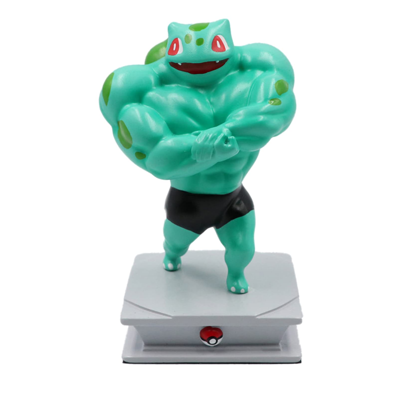 Creative Bulbasaur Pokemon Figurines, Pokemon Muscle Bodybuilding Series, Anime Action Figure, Statu