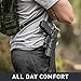 Alien Gear OWB Holster - Custom Molded Paddle Holster - Left Hand - Adjustable Cant and Retention Comfort - Seamless Integration with Shapeshift Line for Versatile Carry Options - Black