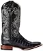 Ferrini Italia Mens Mustang Alligator Embroidered Square Toe Dress Boots Mid Calf - Brown