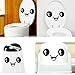 Lovely Cute Cartoon Smiling Face Wall Bathroom Toilet Sticker Creative DIY Decal Vinyl Sticker Wall Art