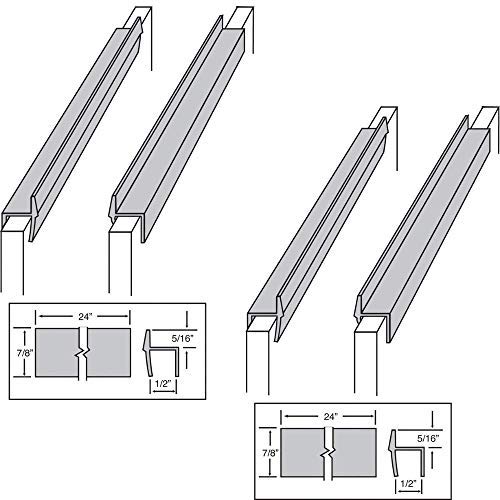 Custom Accents PVC Hanging File Rail for 1/2 Drawer Sides 2 Feet Long