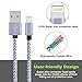 Airsspu Lightning Cable,3Pack 10FT Extra Long Nylon Braided USB Cord Charging Cable for iPhone 5/5S/5C/SE 6/6S 6 Plus/6S Plus 7/7 Plus, iPad mini/Air/Pro iPod touch/nano 7(Gray+White,10FT)
