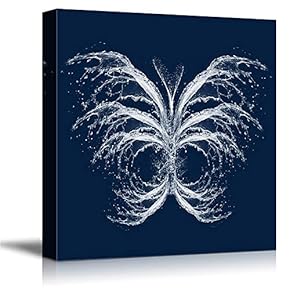 signwin Canvas Wall Art Dynamic Water Splash Butterfly...