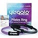Pilates Ring and Ball Set with 3 Resistance Bands - Pilates Equipment for Home Workout - Magic Circle Pilates Ring 14 Inch to Tone, Sculpt and Strengthen - Fitness Ring for Yoga and Pilates (Purple)