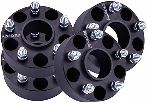 WHEELTECH 4 pc fits 1995-2002 GMC Jimmy | 1982-2004 Chevy S10 | 1983-2005 Blazer | 1982-2002 Camaro | 1984-2015 Corvette Hub Centirc Wheel Spacers 2 inch 5x4.75 to 5x4.75 with M12x1.5 Studs