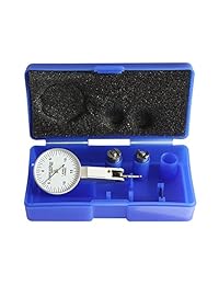 accusizetools 0.03" x 0.0005" Dial Indicador de prueba en caja de sábana bajera ajustable, # p900 s108