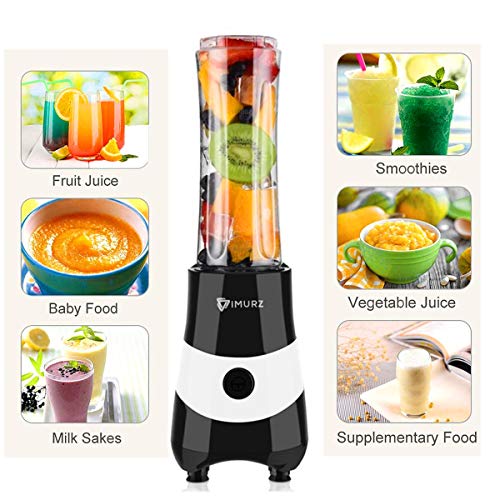 Mini Blender Smoothie Maker with 2 Tritan Bottles BPAFree, Personal