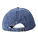 Vankerful Vintage Washed Denim Cotton Sports Baseball Cap for Women and Men Burgundy Navy