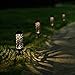 Sunnyglade Set of 8 Outdoor Landscape Solar Lights LED Lawn Lights (8)