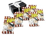 Eiffel Caramel Bon Bons Chewy Candy, 4 oz Bags in a BlackTie Box (Pack of 6)