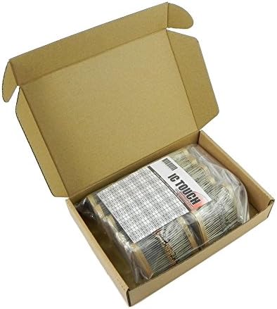 Ictouch 100value 2000pcs 1/4W Carbon Film Resistor +/-5% Assortment Kit KIT0157