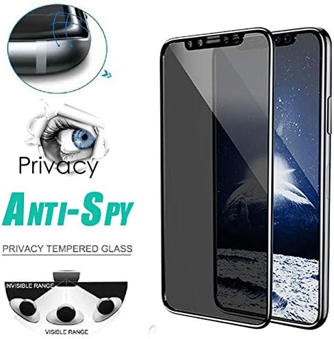 Sansee Privacy Tempered Glass Protector Full Coverage Film For Iphone XS/XS Max/XR