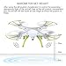 Cheerwing Syma X5HW-I Wifi FPV Drone with HD Camera Live Video Altitude Hold Function 2.4Ghz 4CH RC Quadcopter White