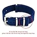 CIVO Watch Bands NATO Premium Ballistic Nylon Watch Strap Stainless Steel Buckle (Navy Blue, 22mm)