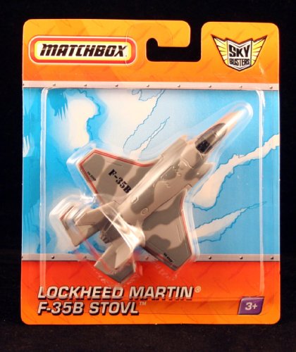 LOCKHEED MARTIN F-35B STOVL * GRAY * Die-Cast Airplane MATCHBOX Sky Busters Series