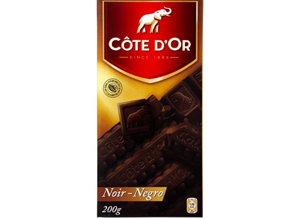 Cote D'Or Dark Chocolate w/Almonds 200 g. Candy And