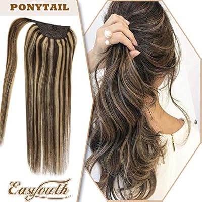 Easyouth One Piece Ponytail Silky Straight Hair 20 Inch Color 3