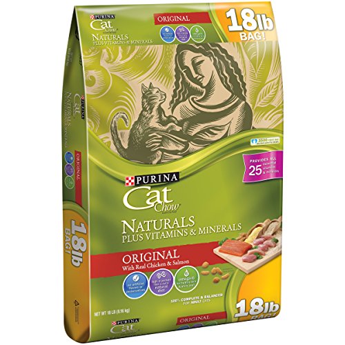 Purina Cat Chow Naturals Original Plus Vitamins & Minerals Cat Food 18 lb. Bag
