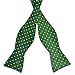 PenSee Mens Self Bow Tie Polka Dots Woven Silk Bow Ties