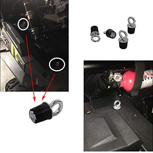 HEKA Polaris Lock and Ride ATV Tie Down Anchors Type for Polaris Sportsman,RZR,ACE,ATV,ATV's Eye Bolt 1 inch Diameter