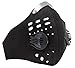Axsyon Dust Mask, Sports & Lifestyle Face Mask- Black- with 3 Filters & 2 Valves Included. Suitable for Woodworking, Outdoor Activities, Sports- Snowboard, Skiing, Running, Cycling