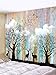 Psychedelic Tapestry Wall Hanging Christmas Mandala Tapestry 51 x 59 inches Elk Forest with Birds Wall Tapestry Bohemian Hippie Tapestry for Bedroom Living Room Dorm (5159)