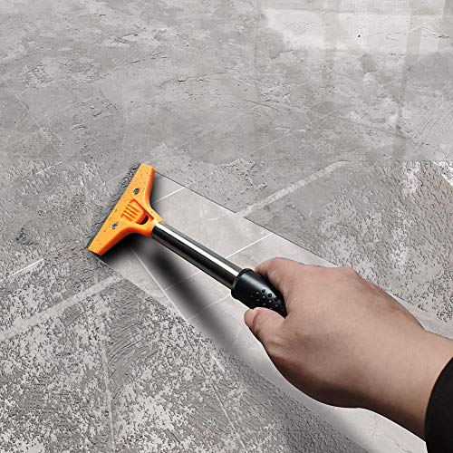 4" Razor Blade Tile Scraper Tool with Handle, Window Glass Wallpaper